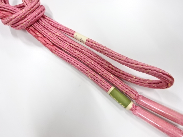 未使用品　正絹　手組帯締め